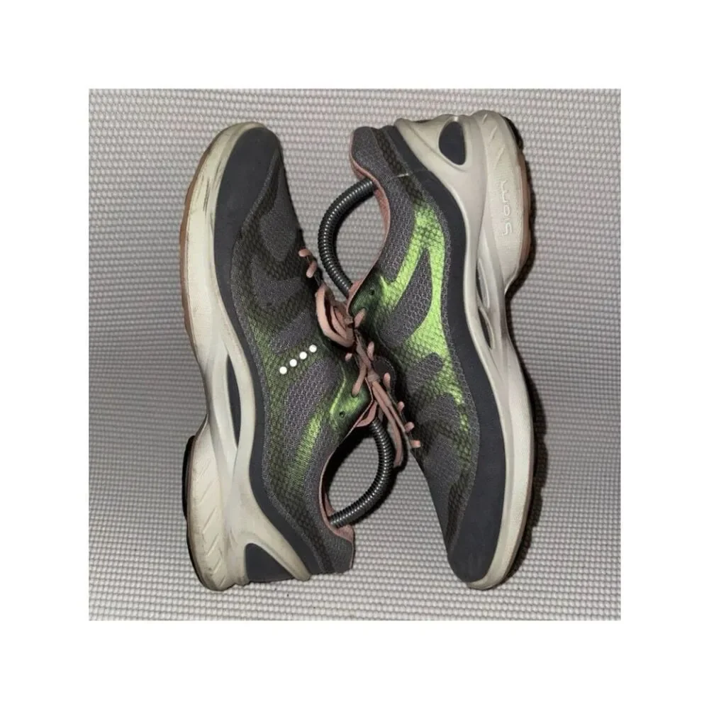 Ecco Biom Fjuel Racer Green Gray Peach Athletic Shoes Sneakers Women’s Size 10